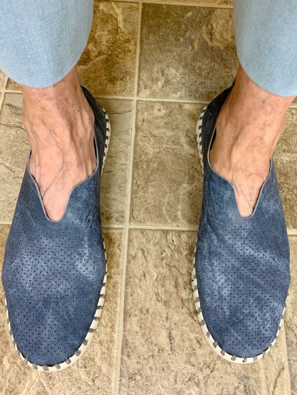 Ilse Jacobsen Hornbak Slip-On Casual Sneakers in Denim Blue